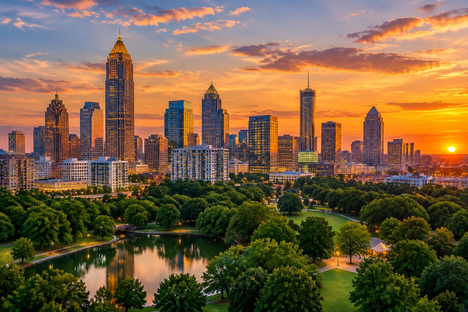 Destination view of Atlanta, GA