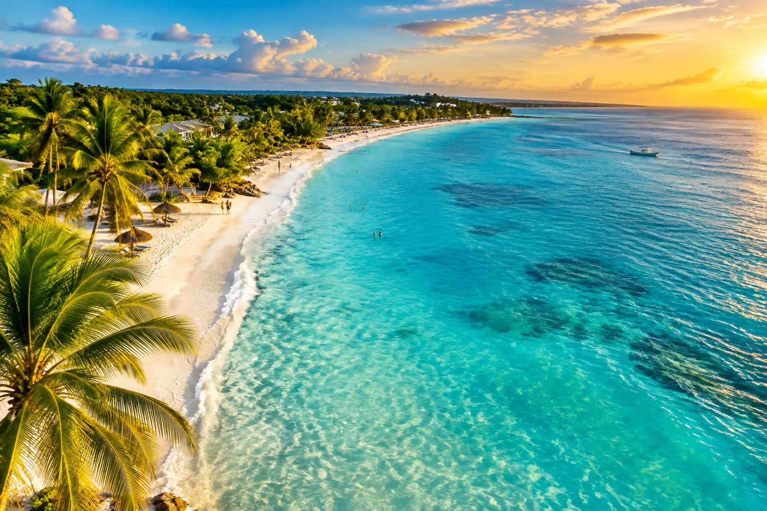Destination view of Negril, Jamaica